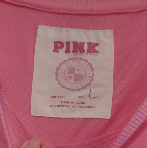Cute Pink Victoria's Secret Swing Tee! L - Picture 4 of 5
